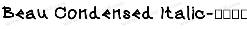 Beau Condensed Italic字体转换